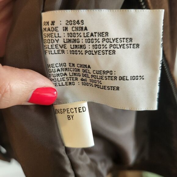 Disney Pooh Leather Suede Vintage Zip Front Jacket Size Medium - Picture 8 of 8